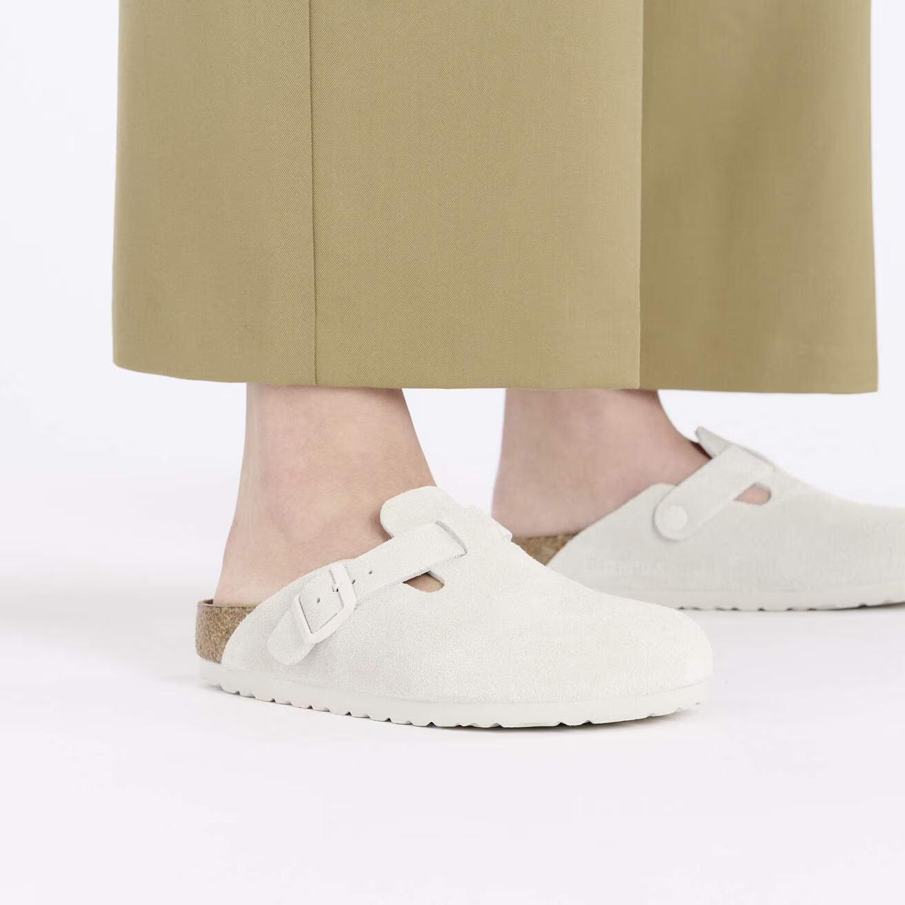Birkenstock Boston Soft Footbed Begie