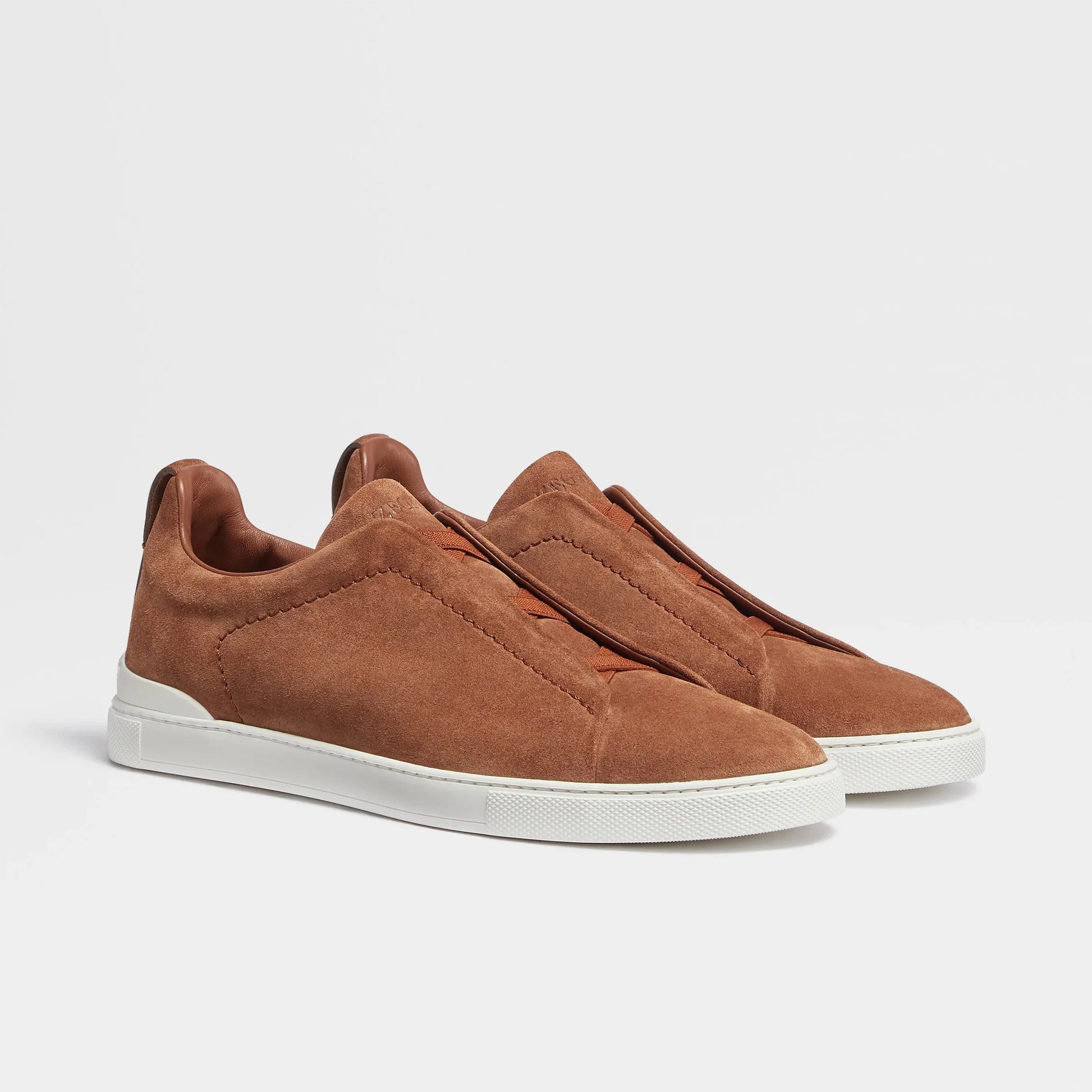 Zegna Suede low-top Sneakers | Brown