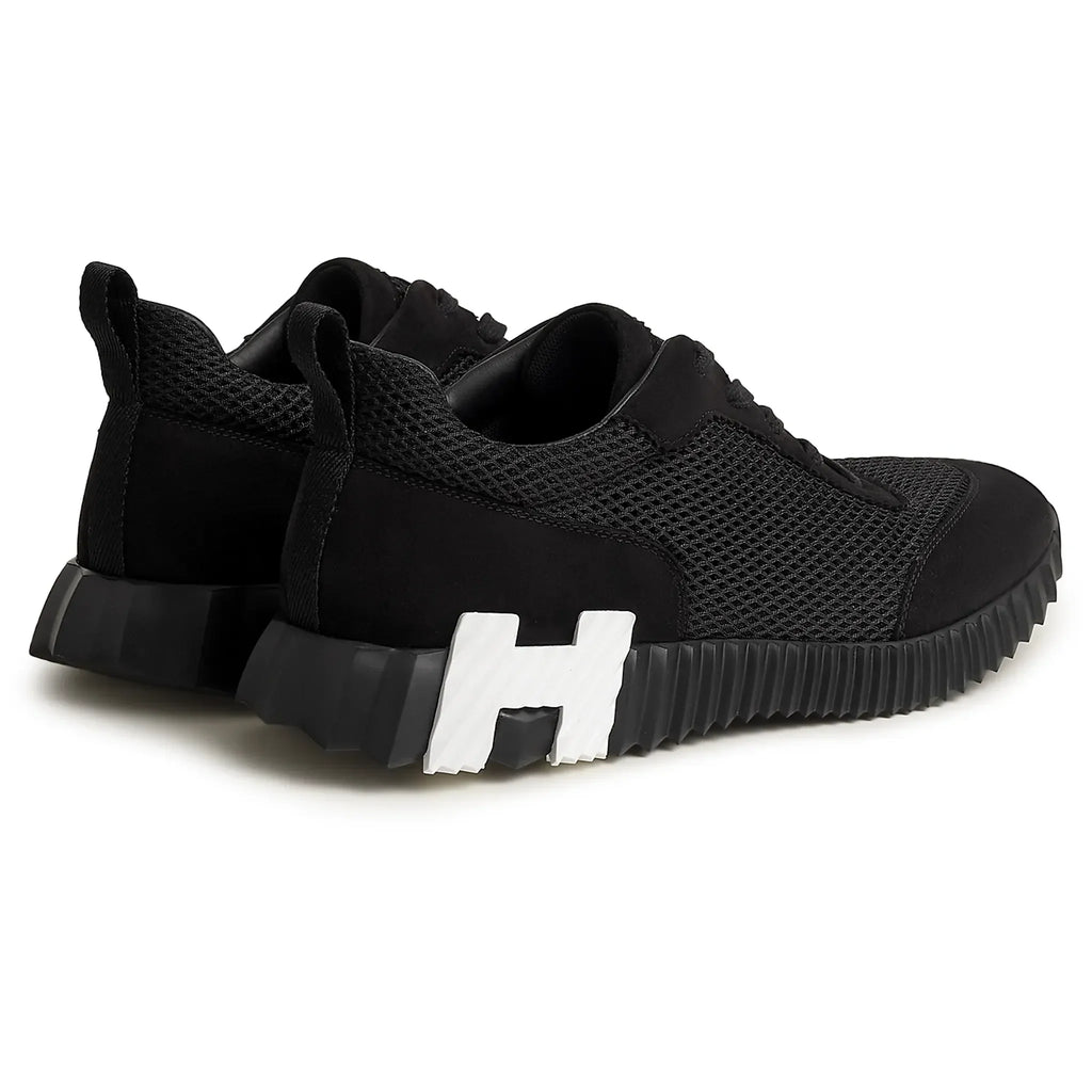 Hermes Black/White Mesh and Suede Bouncing