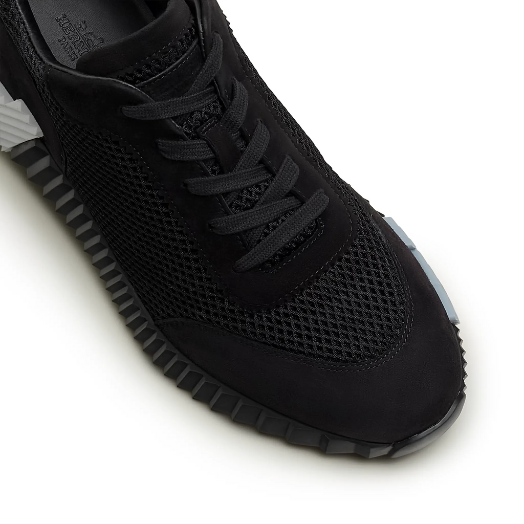 Hermes Black/White Mesh and Suede Bouncing