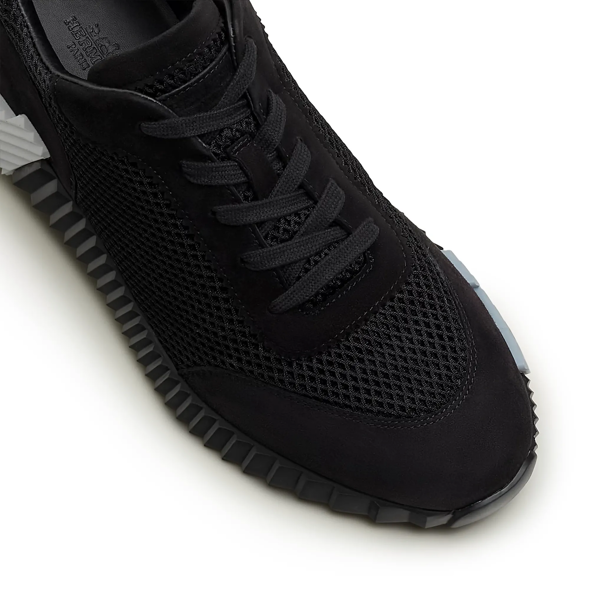 Hermes Black/White Mesh and Suede Bouncing