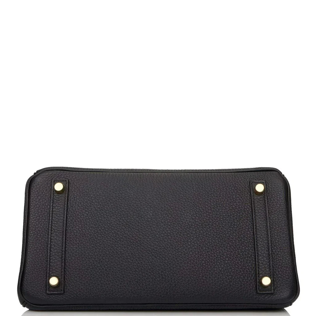 HERMÈS | BLACK BIRKIN 30CM OF TOGO LEATHER WITH GOLD HARDWARE