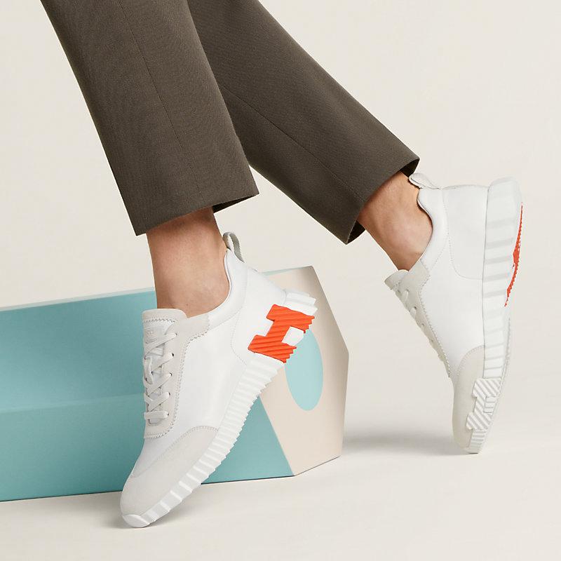 Hermes Bouncing sneaker White - orange