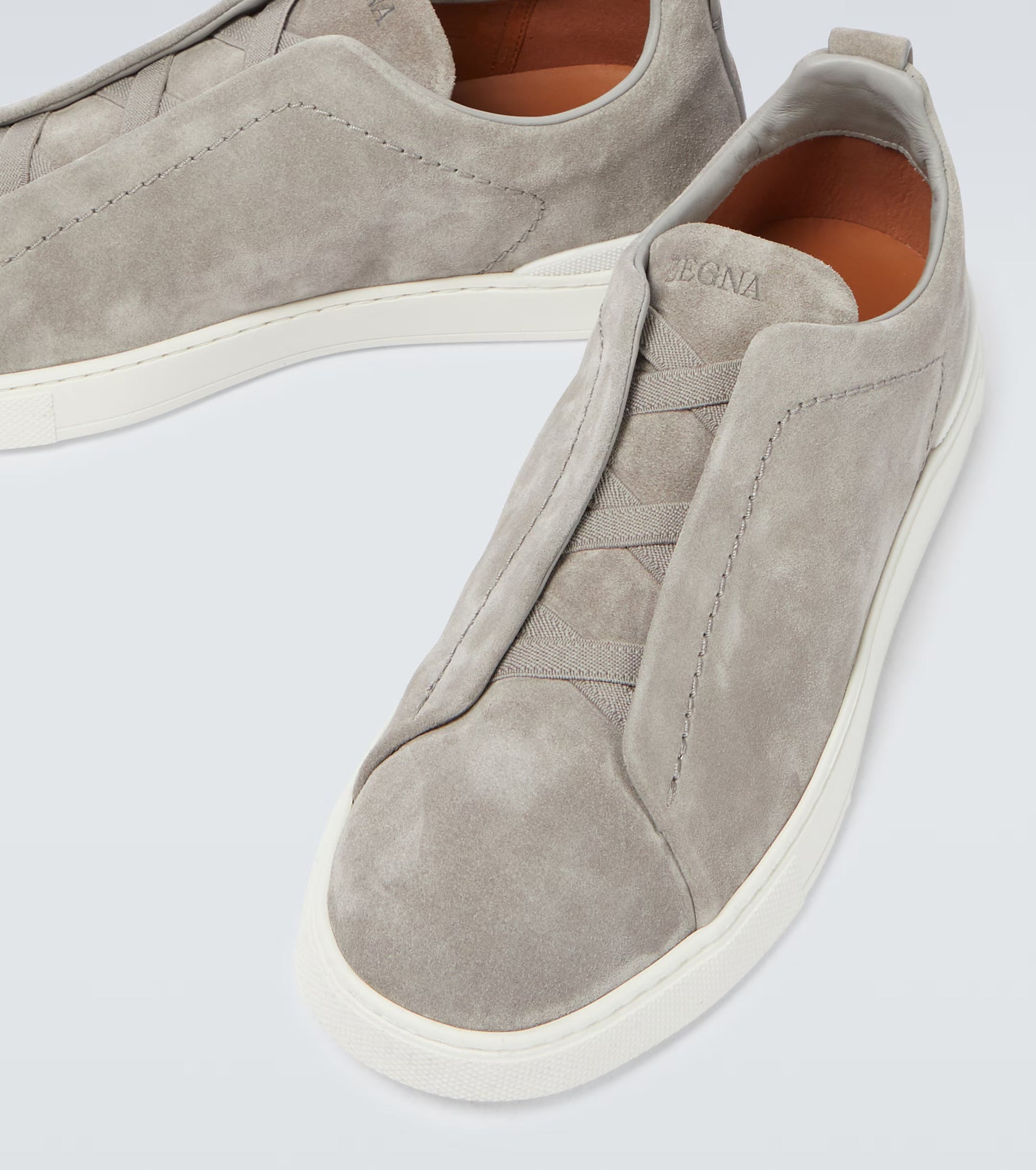 Zegna Suede low-top Sneakers | Grey