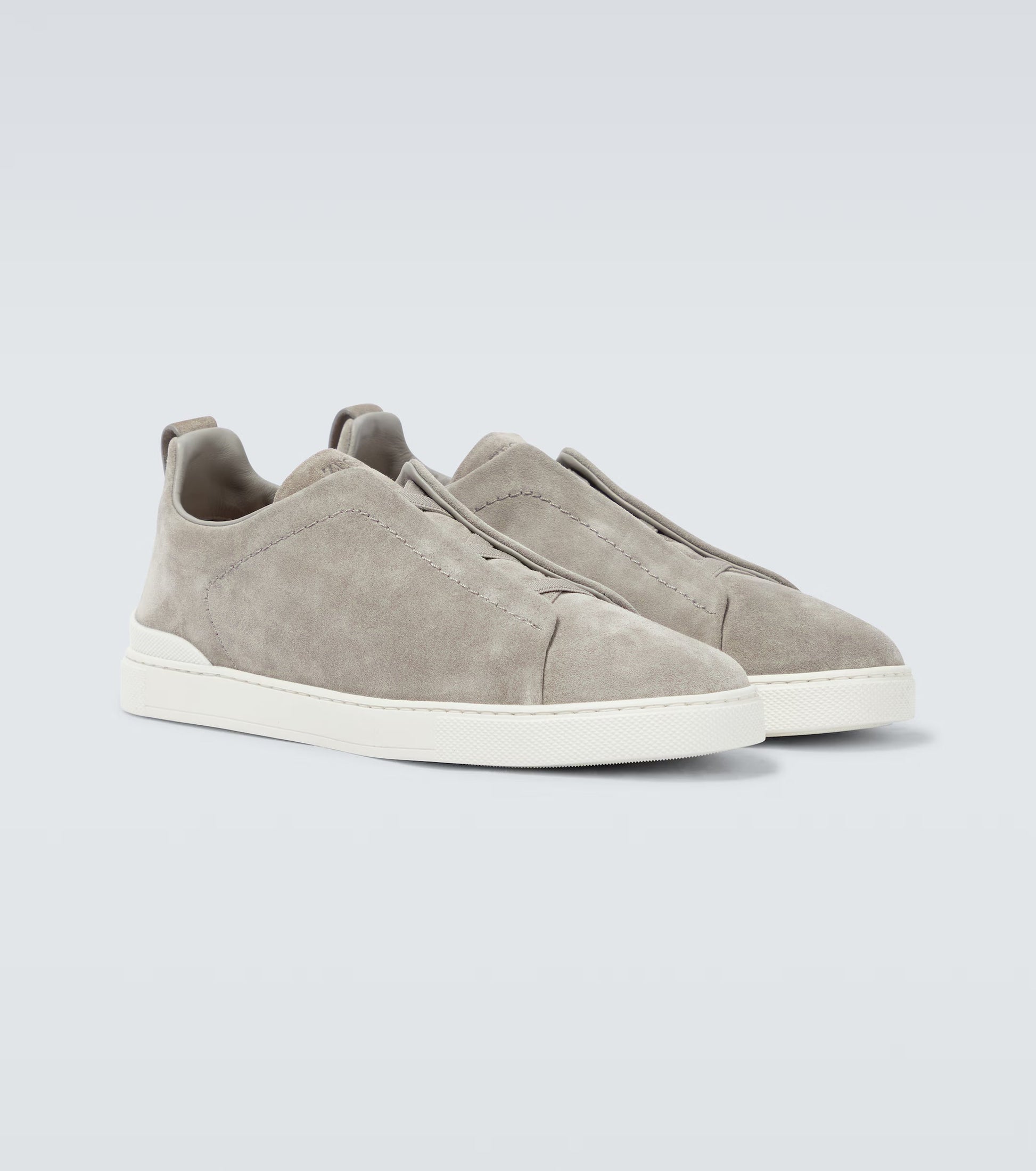 Zegna Suede low-top Sneakers | Grey