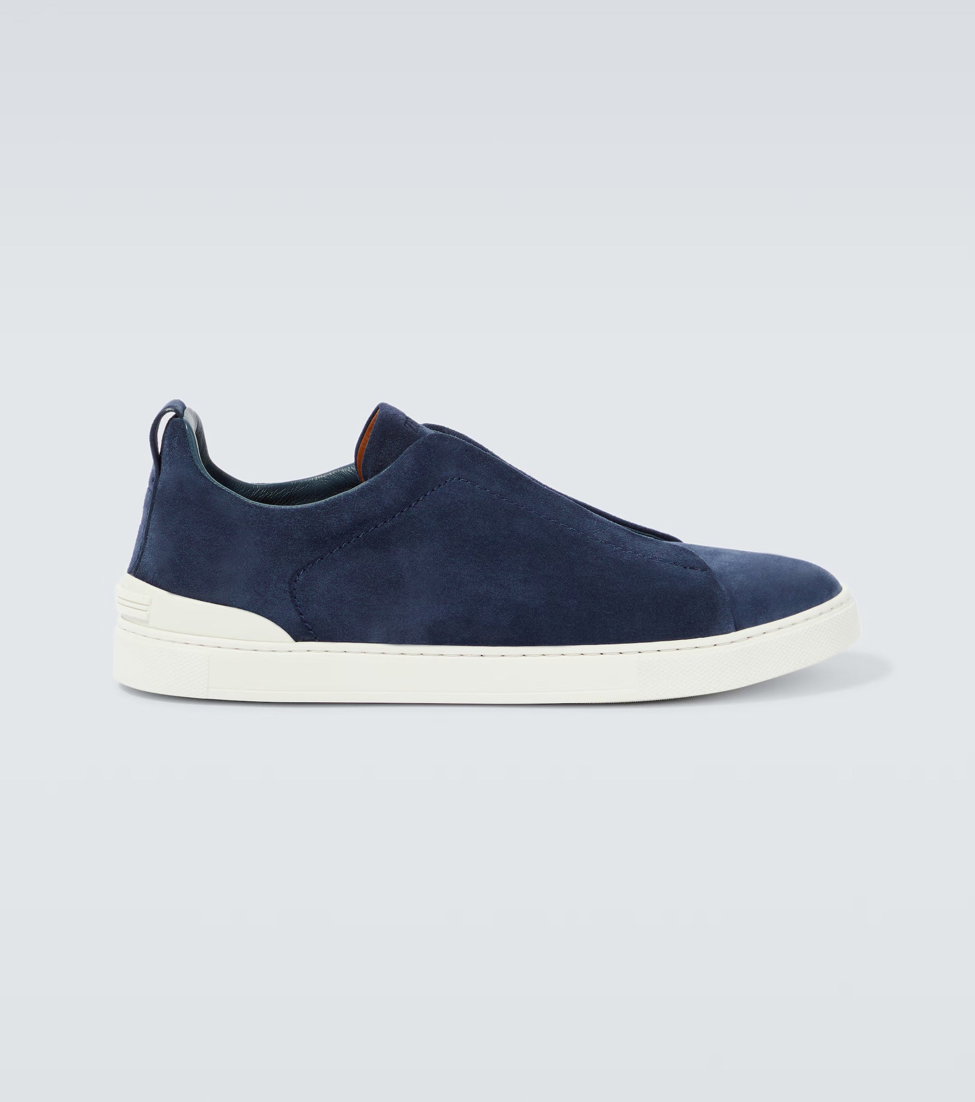 Zegna Suede low-top Sneakers | Blue