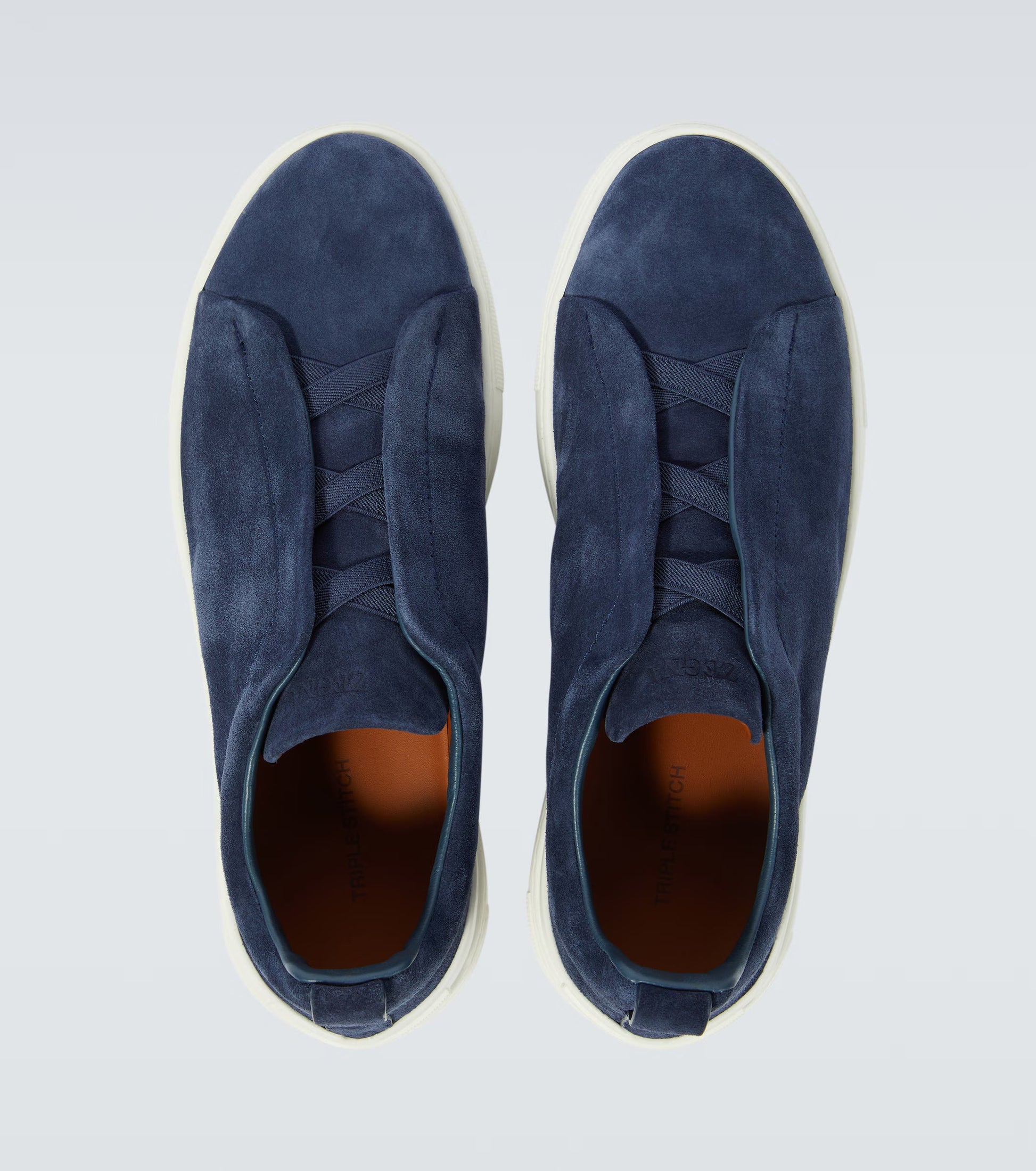 Zegna Suede low-top Sneakers | Blue