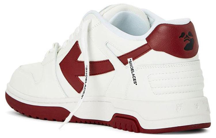 Off-WhiteOut Of Office Leather Sneakers 'White Burgundy