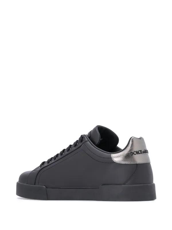 Dolce & Gabbana Black Portofino Sneakers