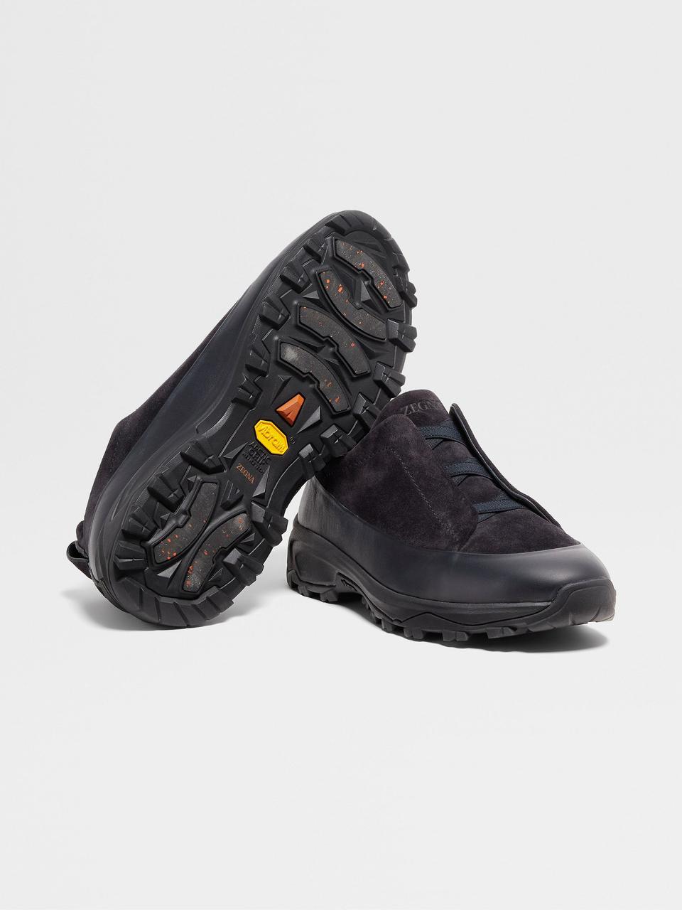 Zegna Triple Stitch™ Monte in Pelle Nera