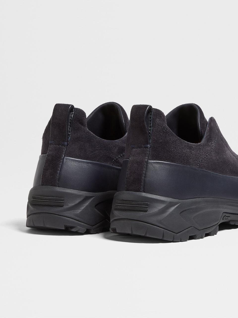 Zegna Triple Stitch™ Monte in Pelle Nera