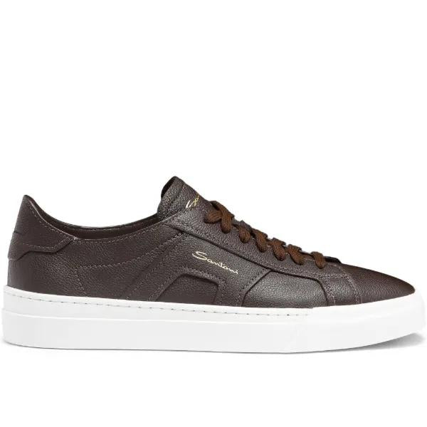Santoni Double Buckle Sneakers | Brown