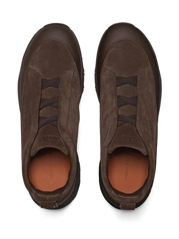 Zegna Triple Stitch Brwon